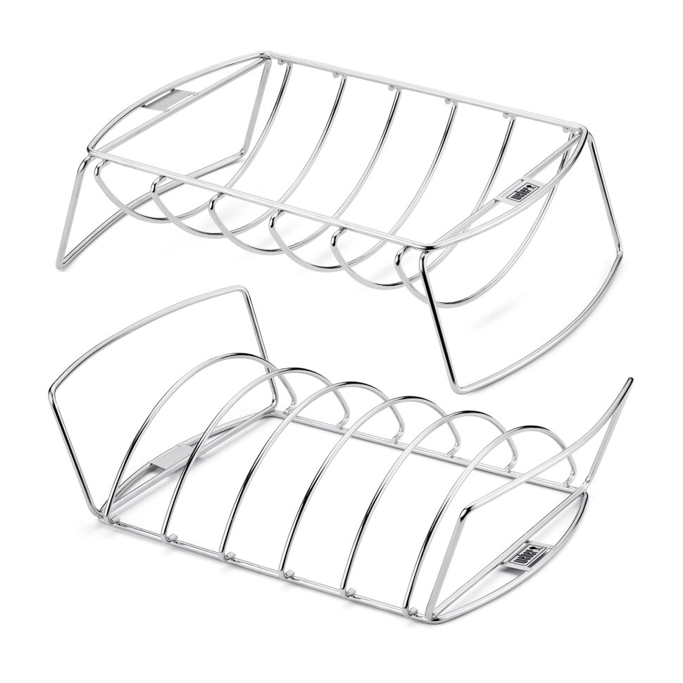 Подставка гриль Weber для ребрышек, нержавеющая сталь