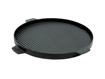 Гриль планча Big Green Egg, чугунная, двухсторонняя, круглая 35 см